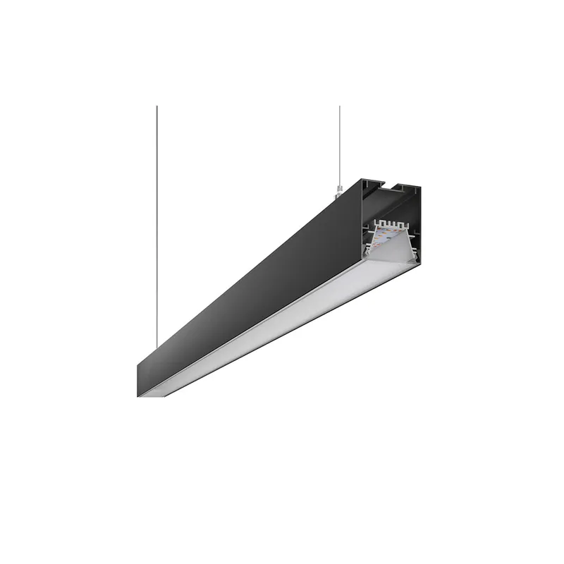 Linéaire URBAN de 1130mm 46W -230Vac-3000K - ON\\/OFF-Noir - DIF.OPAL