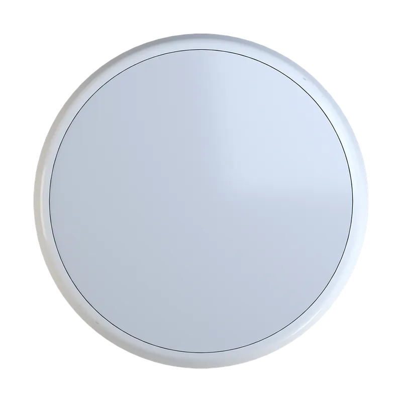 Hublots UFO 300mm Blanc RAL9016 4000K 18W Vasque opale Détecteur HF