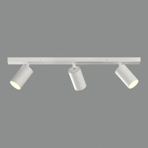 Plafonnier sur rail Modrian 3L Blanc GU10 (Non fournies)