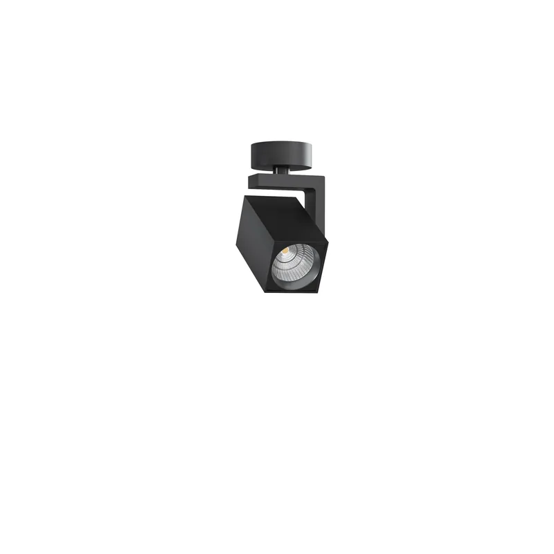 Spot VOLT SQUARE 1 8W SAILLIE\\/ENCASTRE SWITCH 2700K\\/3200K\\/4000K NEGRO