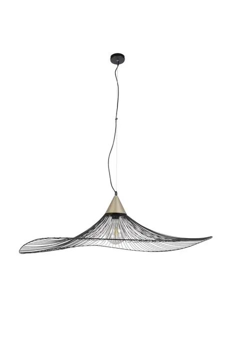 Suspension LIZZIE D110 forme vague en métal filaire