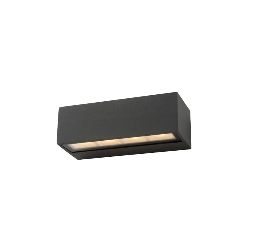 Applique extérieure anthracite SUET up&down 2x8W 3000°K 1050Lm IP65