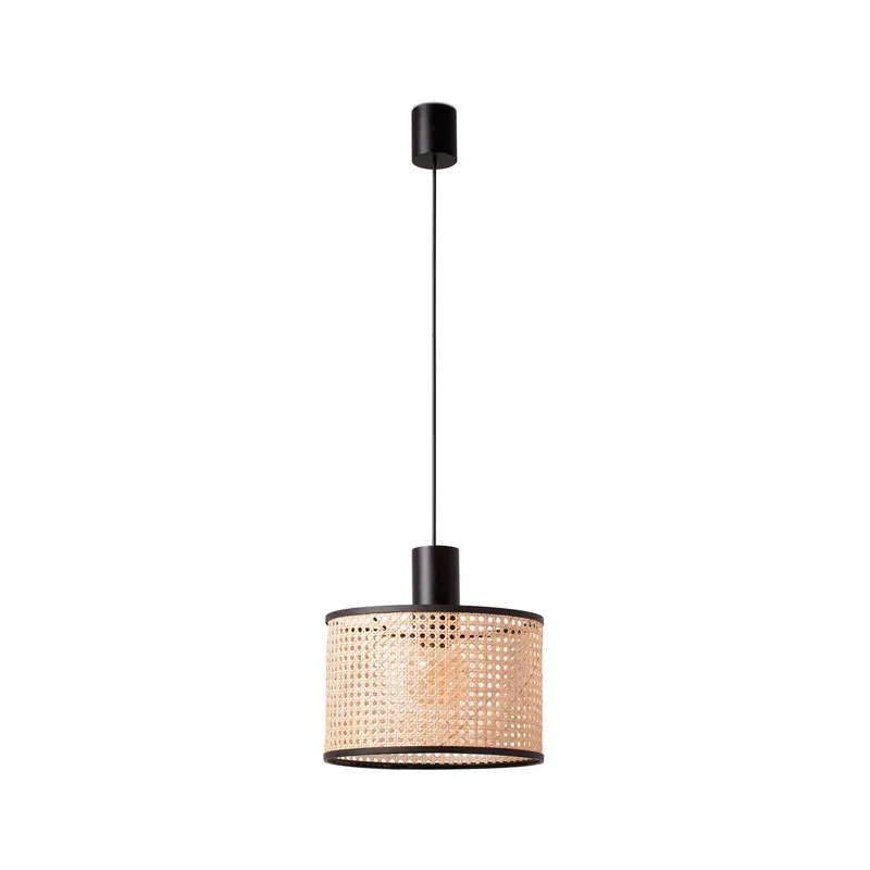 Suspension rotin\\/noir MAMBO 320 Ø32CM E27