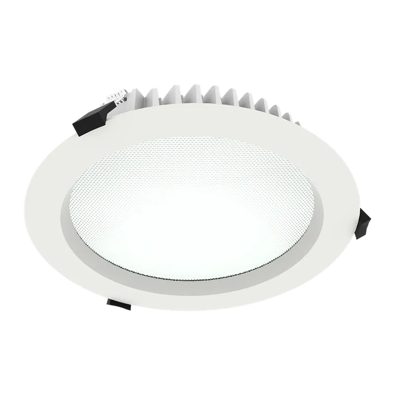 Downlight blanc TERTIA 280MM 30W 3000\\/3500\\/4000K 3600Lm max 90° prismatique sans driver