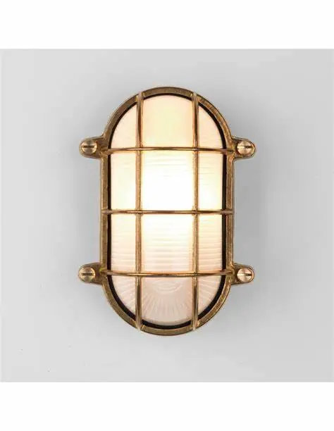 Applique exterieure ovale en laiton THURSO E27 42W max IP44