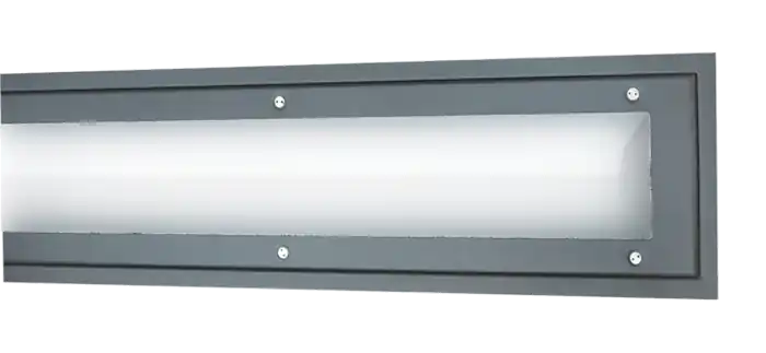 Encastré TITAN E LED Anthracite diffuseur opalescent polycarbonate L1370mm IK11++\\/120 j IP65 4030lm