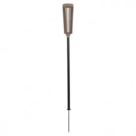 Torche solaire TECKA aluminium noir et duratek 3000K 200lm