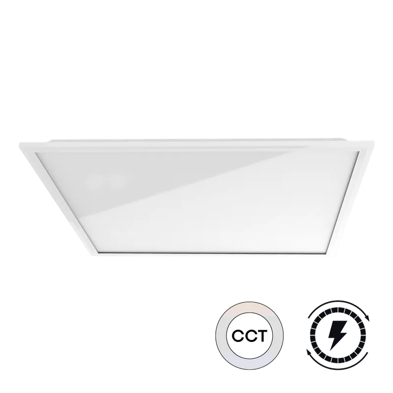 Pack de 6 Dalles Led ORACLE3 600x600 multipuissances 21>36W 120lm\\/W CCT 3000\\/3500\\/4000K IP20 UGR<17