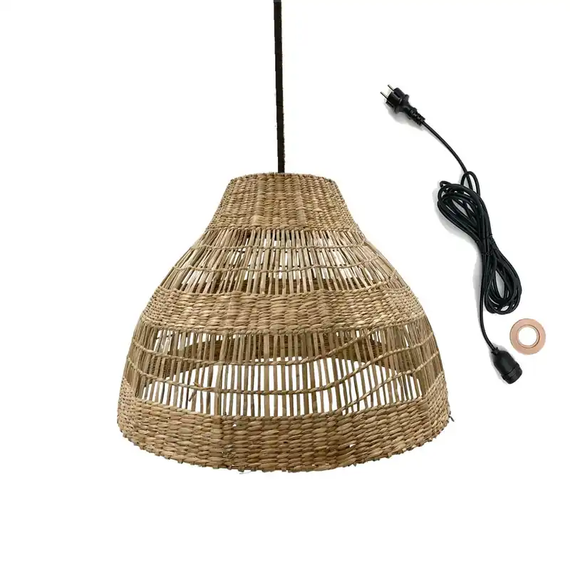 Suspension MERIDA Nomad en herbe marine style boheme avIP64ec ampoule LED nomade