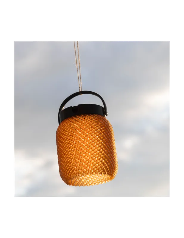 Lampion solaire à suspendre ambre 200lm LOLIE