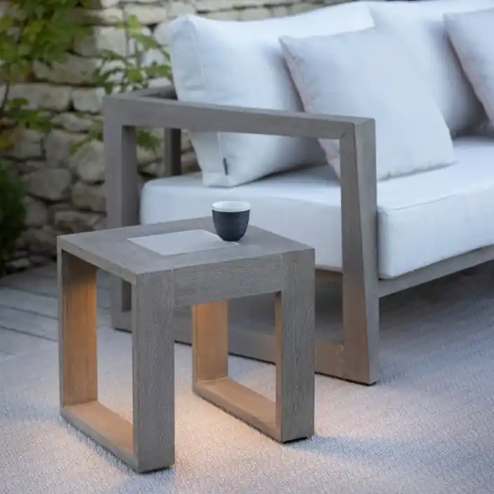 Table basse solaire RANCHO 3000K 500lm