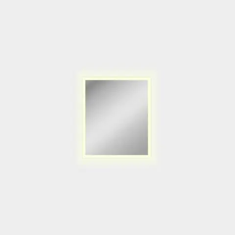 Miroir éclairé Amanzi 700(h)x600mm, LED 34W 3000K 2650lm, CRI90 CL.II IP44, LED intégré