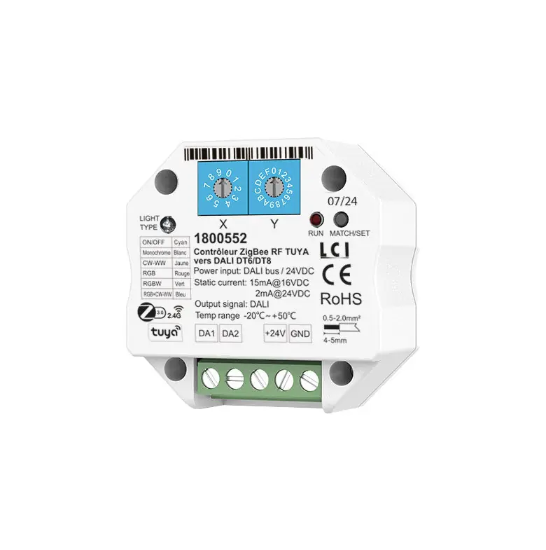 Contrôleur ZIGBEE RF TUYA vers DALI DT6\\/DT8