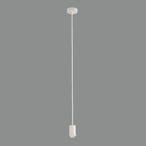 Kit Suspension 2,5m Blanc Texturé, LED E27 15W, CL.I