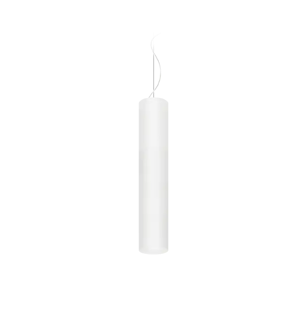 Suspension Pipes Tube S 100 3400 lm 28 W 830 H490 mm DALI 40° matte white\\/white with susp 3000 mm