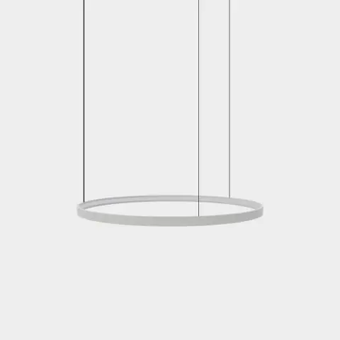 Module Anneau suspension Loop Ø1000 Blanc Texturé, LED 70W 5950lm CRI90 CL.III, Kelvin 2700K-3000K