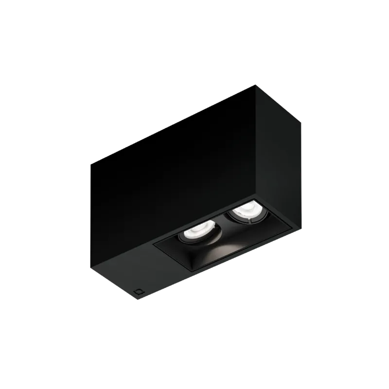 Spots en saillie PLANO Petit 2.0 LED 14,6W 1090lm 2700K Noir Mat