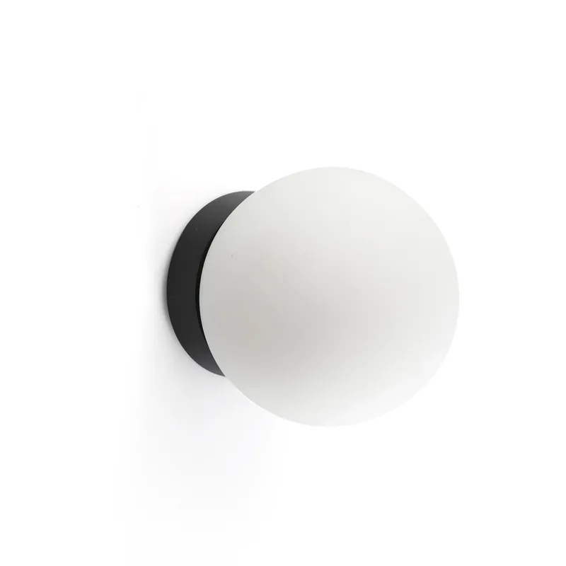 APPLIQUE\\/PLAFONNIER PING NOIR LED 7,8W 3000K IP44