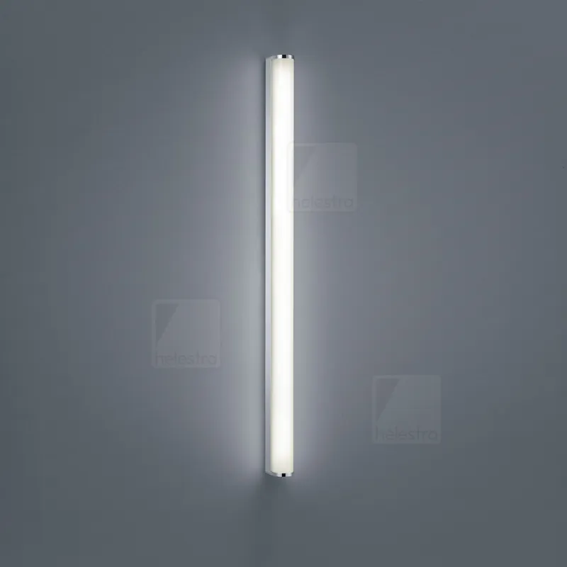 Applique chrome PONTO, diffuseur acrylique opale 2 900 K, 1 460 lm IP44