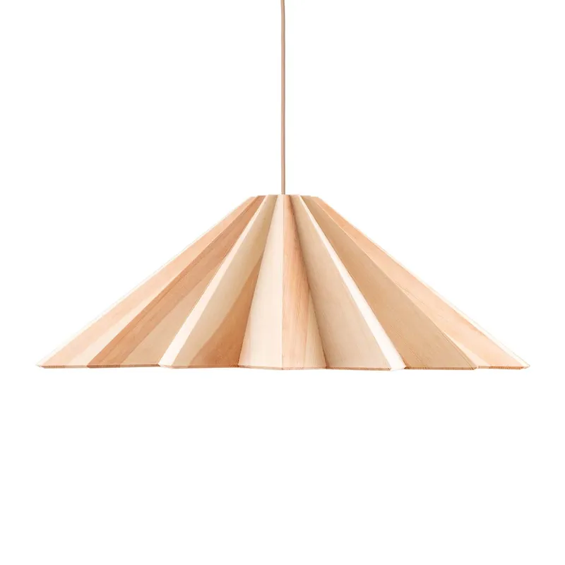 STRATUS - Suspension conique géométrique en bois