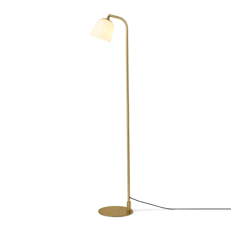 ROOM 49 - Lampadaire sur pied en verre soufflé et laiton