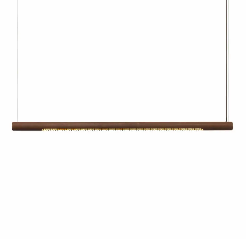 Roest Horizontal Linear - Suspension tube en acier rouillé avec led