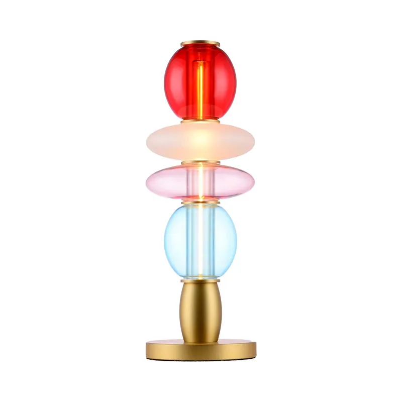 Léonor - Lampe de salon LED en verre design coloré
