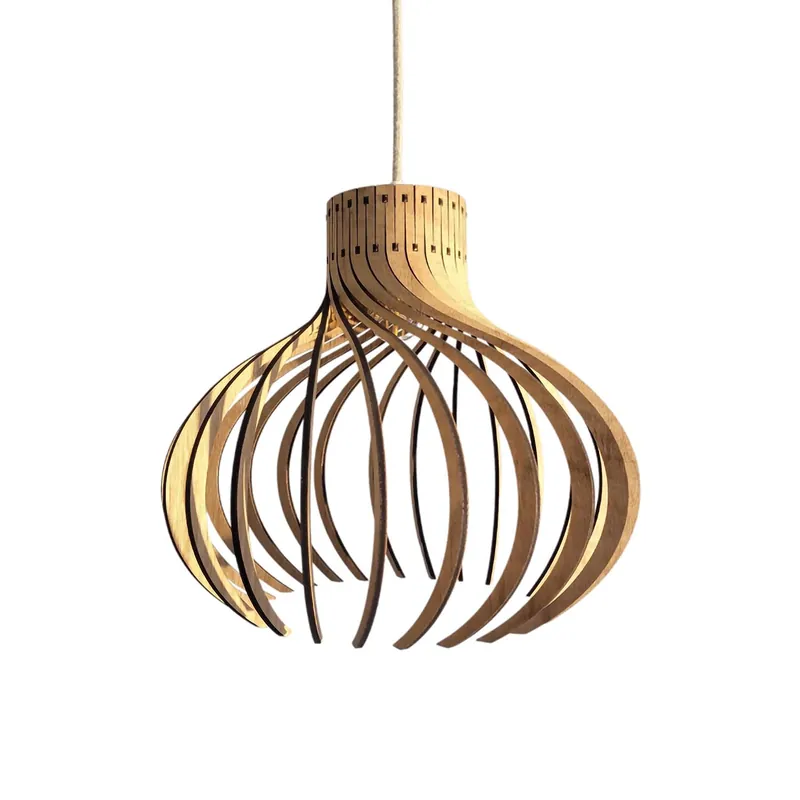 Rinoz - Suspension en bois design cage artisanal