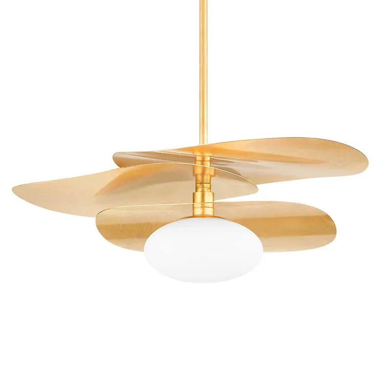 Allida - Suspension doré en or et boule en verre moderne