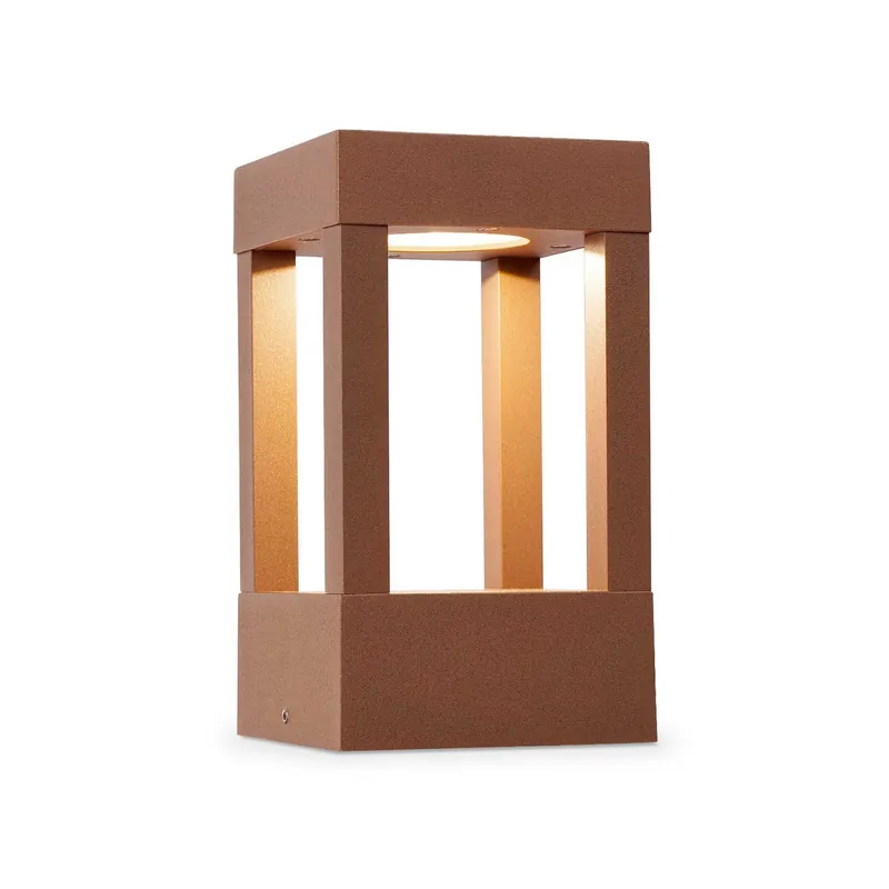 Agra - Potelet extérieur moderne en acier avec led dimmable