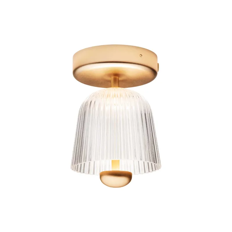Asteea - Plafonnier doré chic et moderne design métal