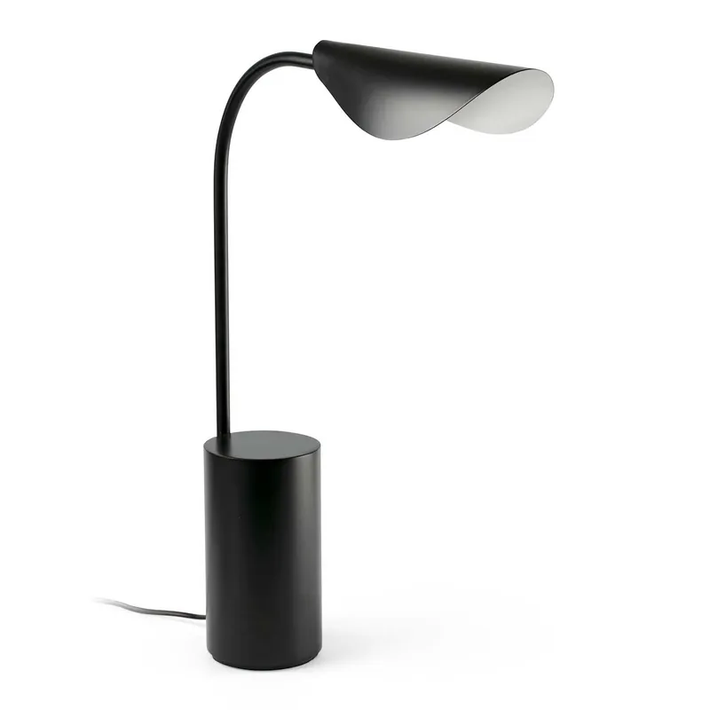 Liggera - Lampe de bureau noire en acier design