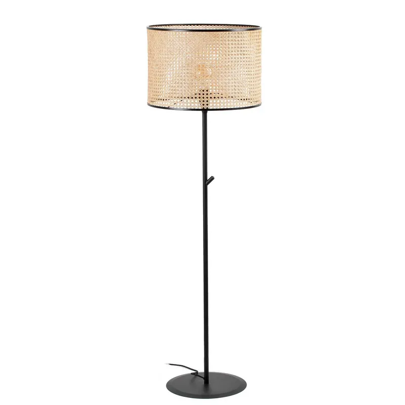 Mambo - Lampadaire sur pied en rotin pour salon bohème