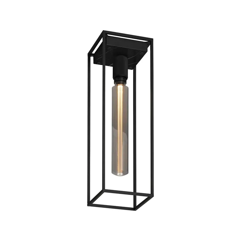 Caged Ceiling Large - Plafonnier design cage acier et marbre