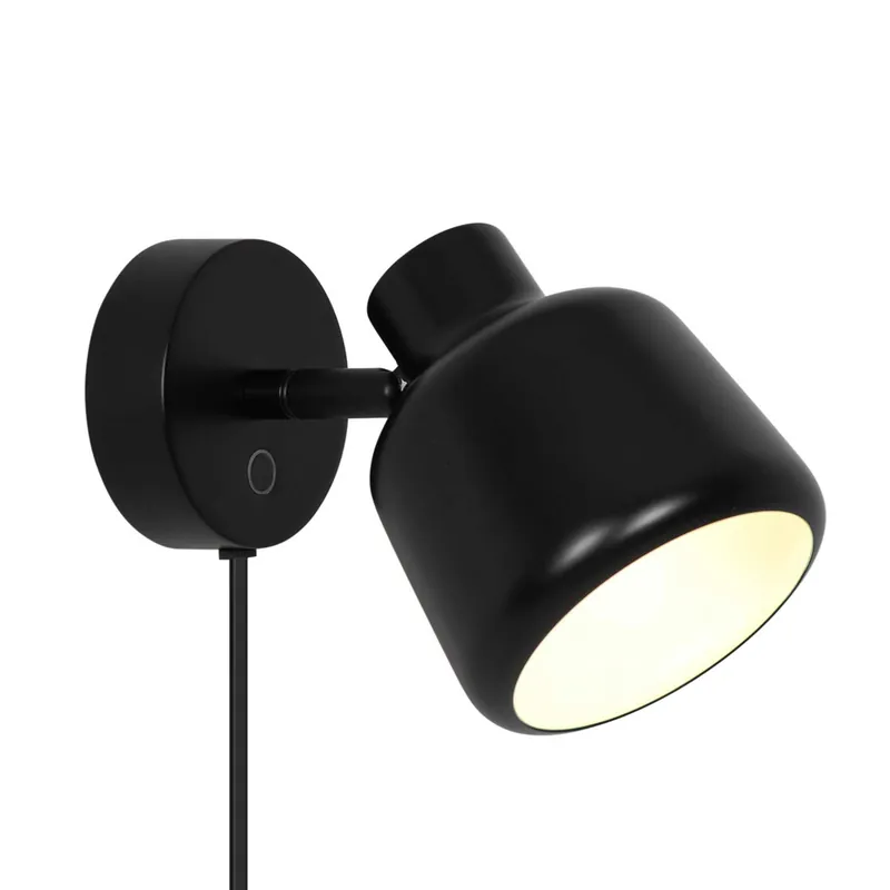 Louella - Applique murale noire pour chambre moderne