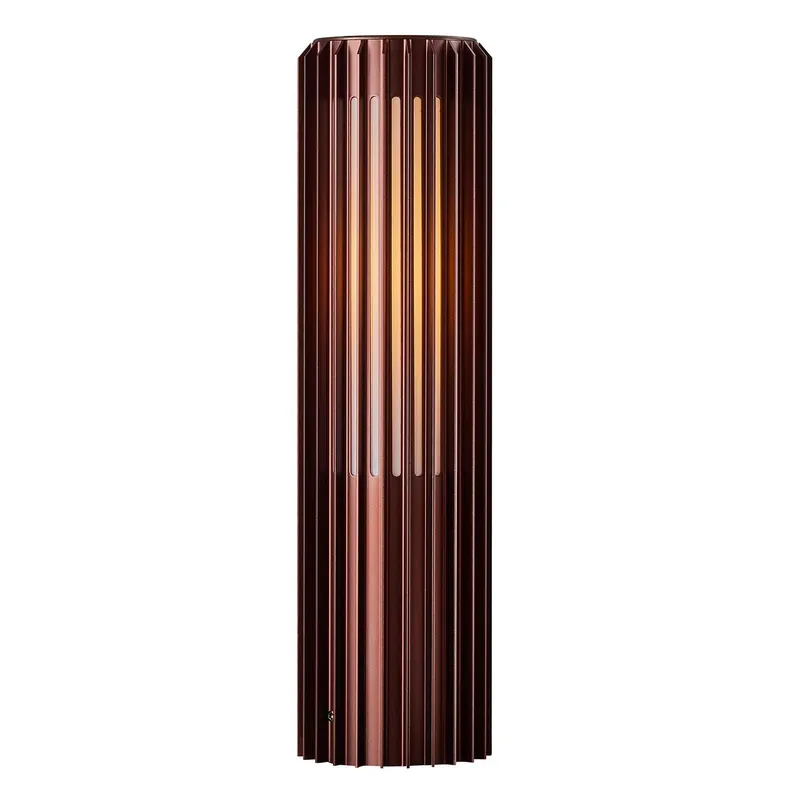Aludra - Borne lumineuse LED de jardin en acier contemporain