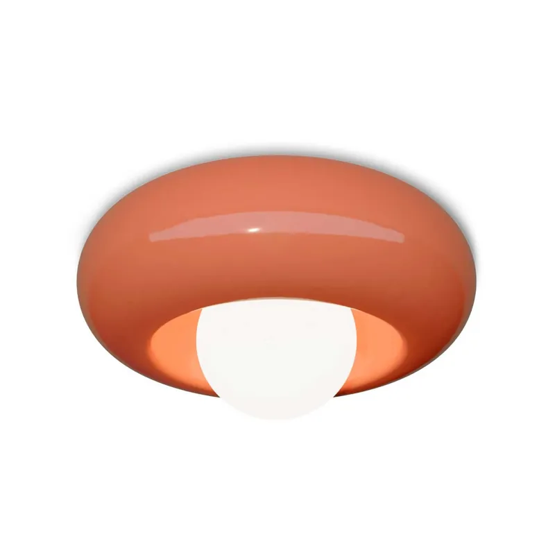 Bumbum - Plafonnier donut en céramique pour salon contemporain