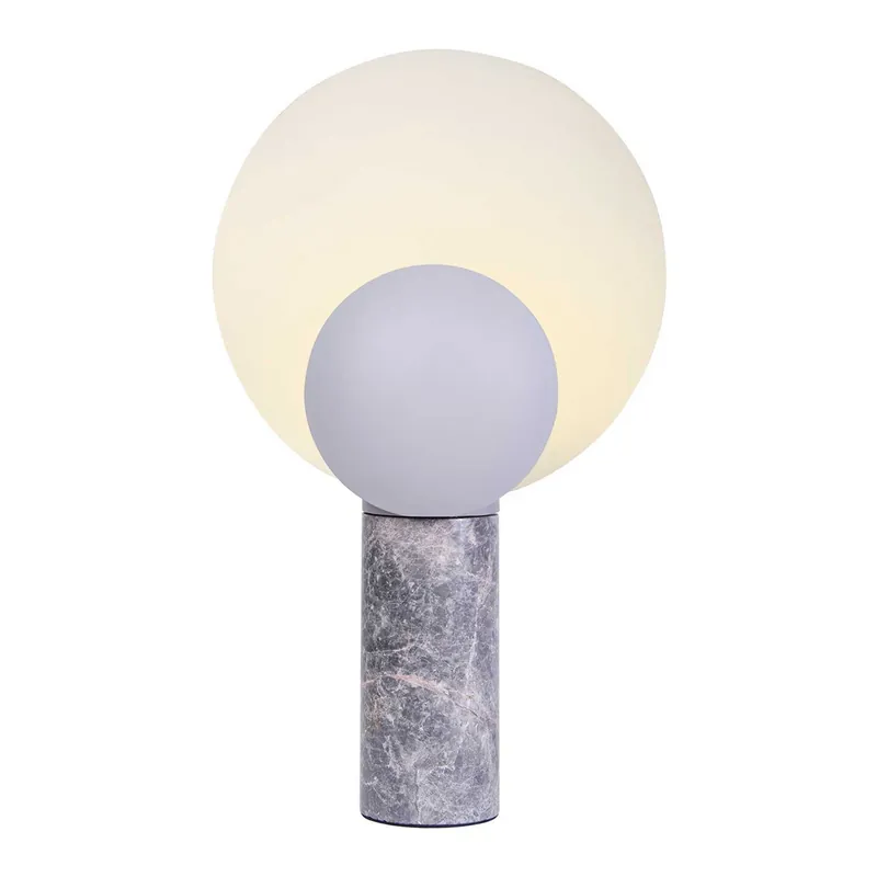 Caché - Lampe de table design en marbre design contemporain