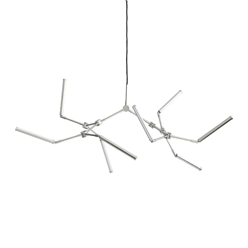 Stick Chandelier - LED-Hängeleuchte im Design aus Stahl mit Ästen