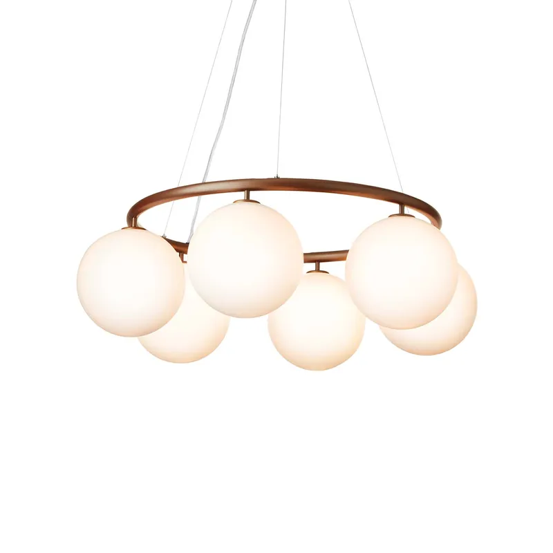 MIIRA Opal Circular - Eleganter hochwertiger runder Kronleuchter Esszimmer