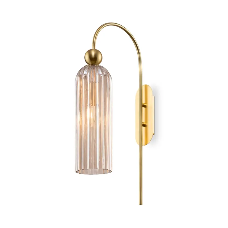 ANTIC - Schicke Wandleuchte aus Glas und Messing