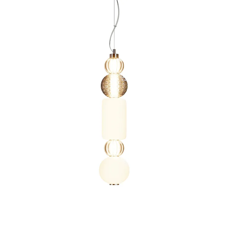 COLLAR - dekorativer Kronleuchter aus Glas in verschiedenen Formen mit integrierter LED