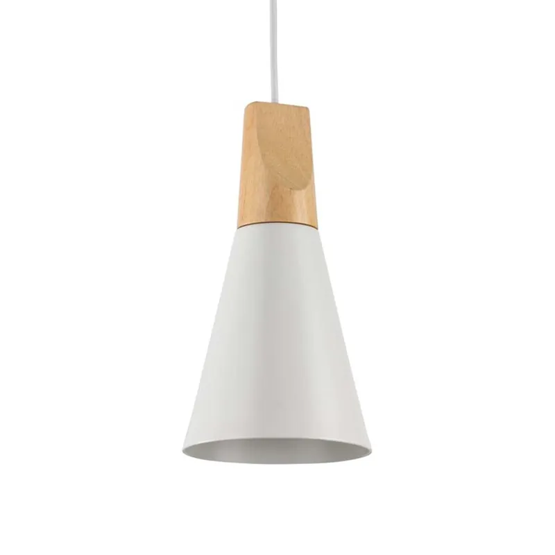 BICONES - Skandinavische Holz- und Aluminium-Hängelampe für Küche oder Kochinsel