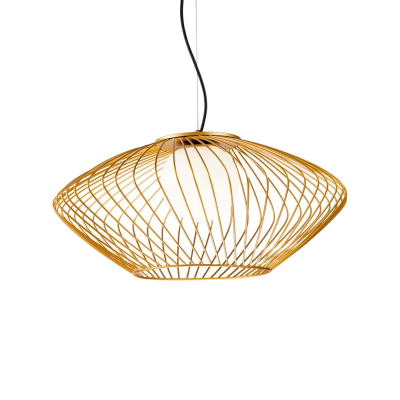 PLEC - Hängelampe Käfig goldfarben oder schwarz vintage