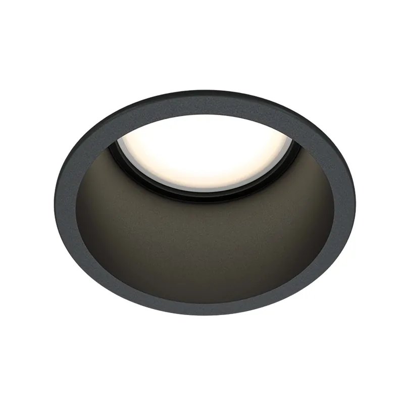REIF - Design runder Einbaustrahler, schwarz, weiß oder golden 68mm