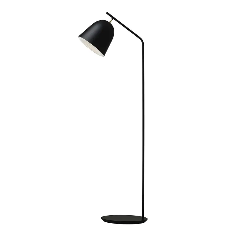 CACHÉ - Stehlampe schwarz Lampenschirm aus plissiertem Papier Wohnzimmer Design