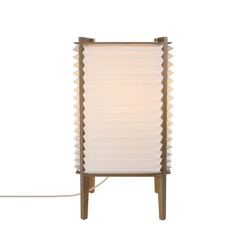 BEE HIVE - Tischlampe aus Holz und japanisch gefaltetem Papier