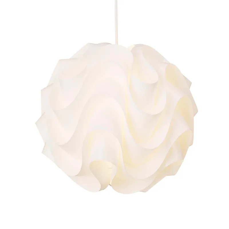 CLASSIC 172 - Hängelampe Kugel aus gewelltem Acryl, handgefertigt