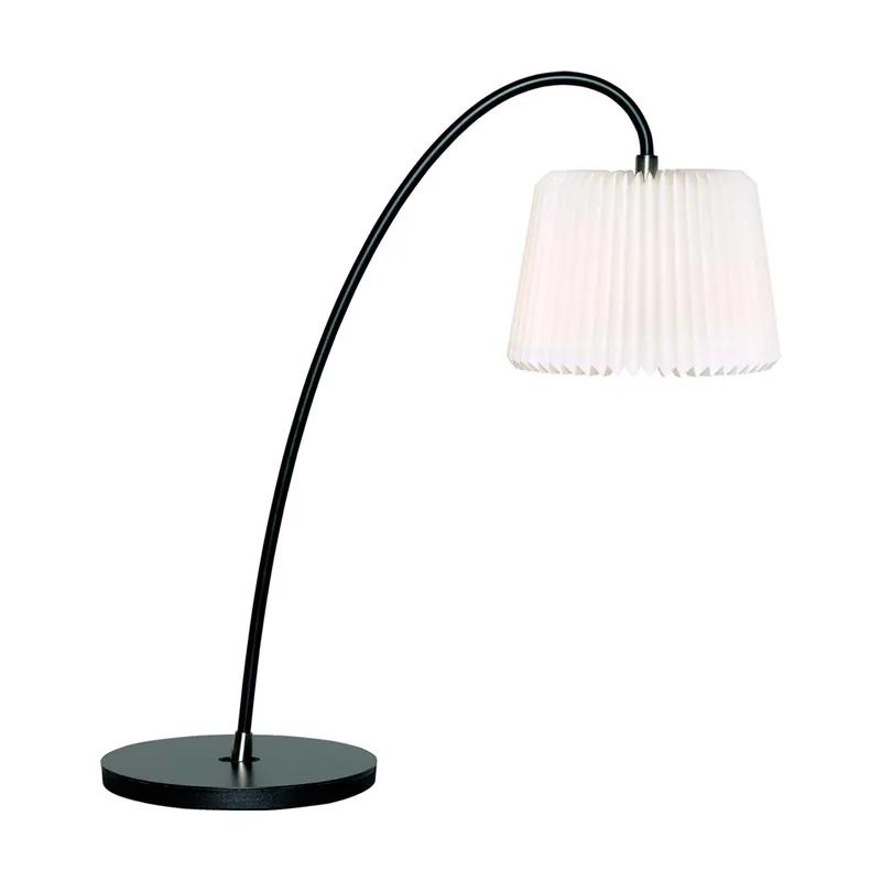 SNOWDROP - handgefertigte Tischlampe, Lampenschirm aus plissiertem Papier