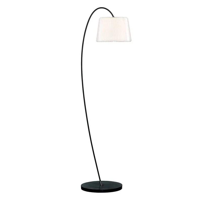 SNOWDROP - Stehlampe mit gebasteltem, plissiertem Papier im Angelrutenstil